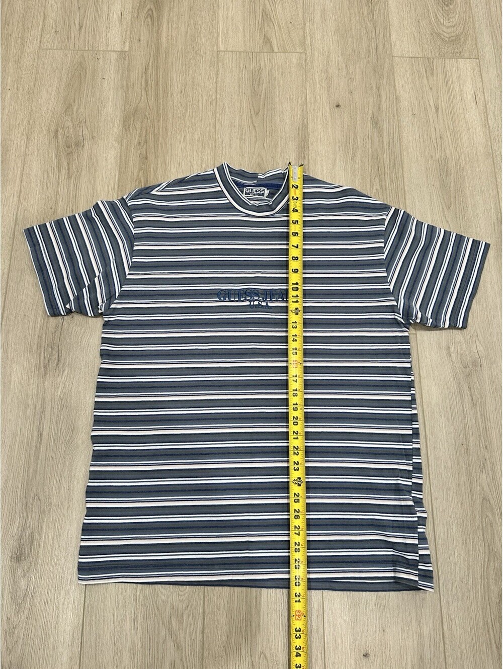 Vintage 90s Guess Jeans USA Striped Shirt Men’s XL Multicolor - Picture 9 of 9